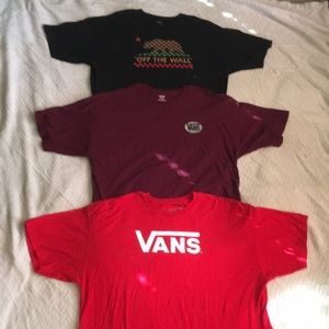 Set of 3 cotton blend t-shirts VANS size XXL